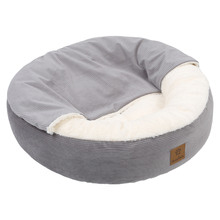 Snookie Hooded Corduroy Dog Bed